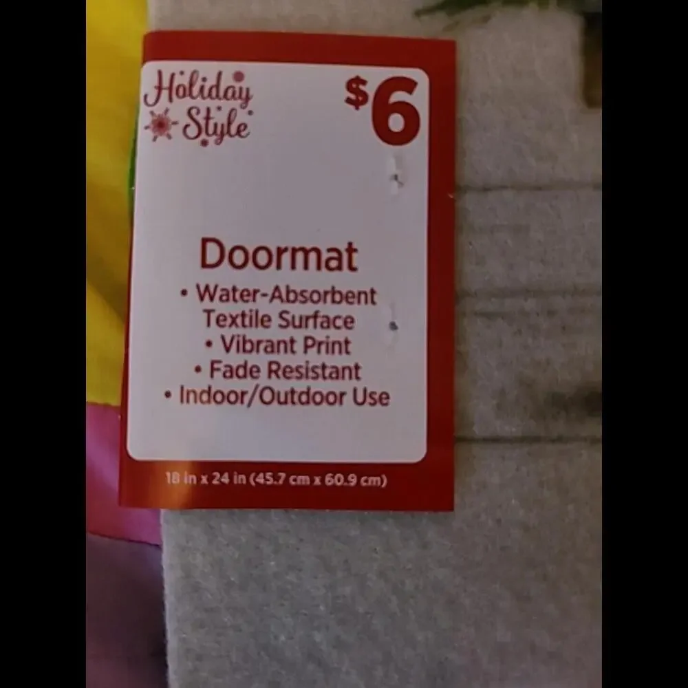Home For The Holidays Doormat With Truck